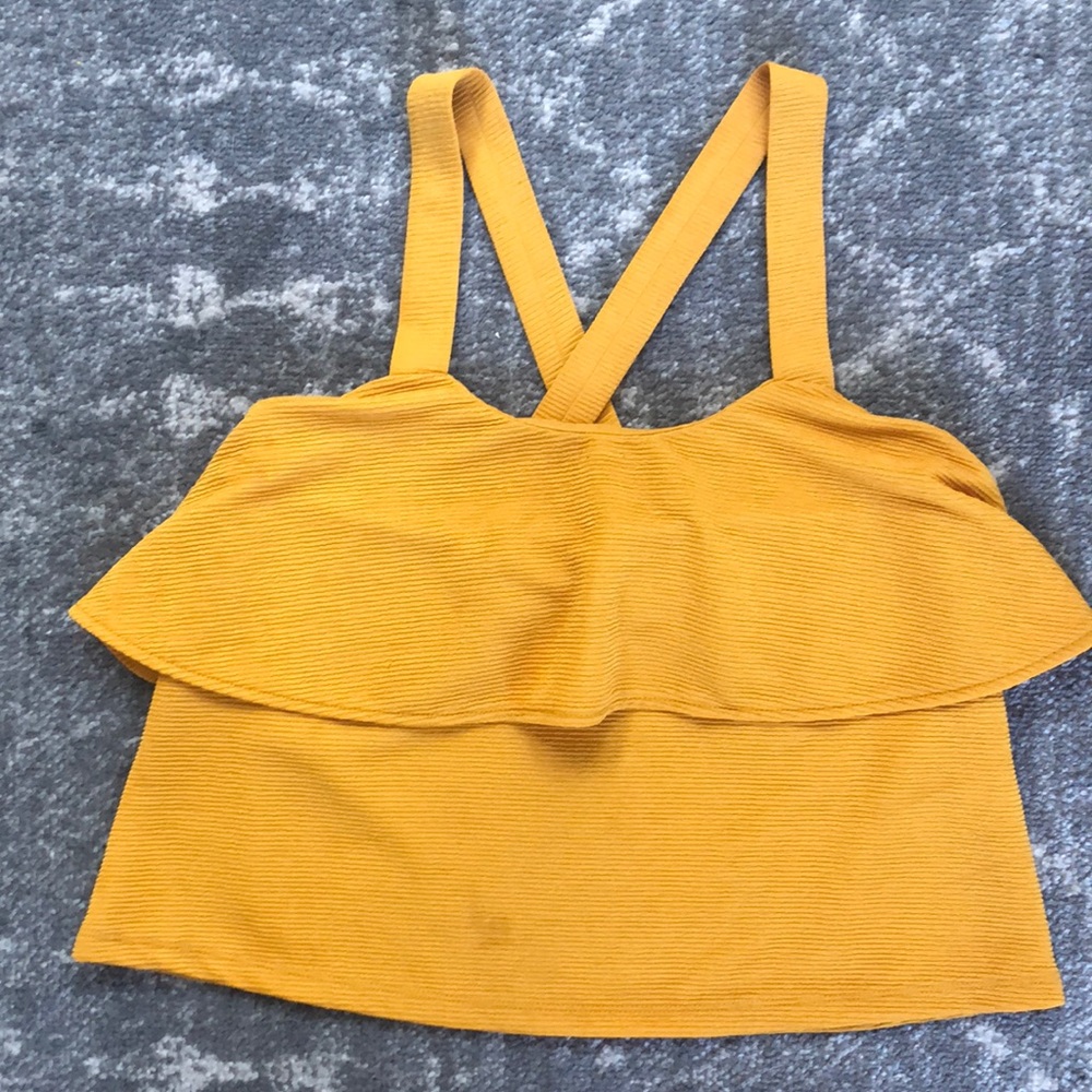 Madewell cute goldenrod tank